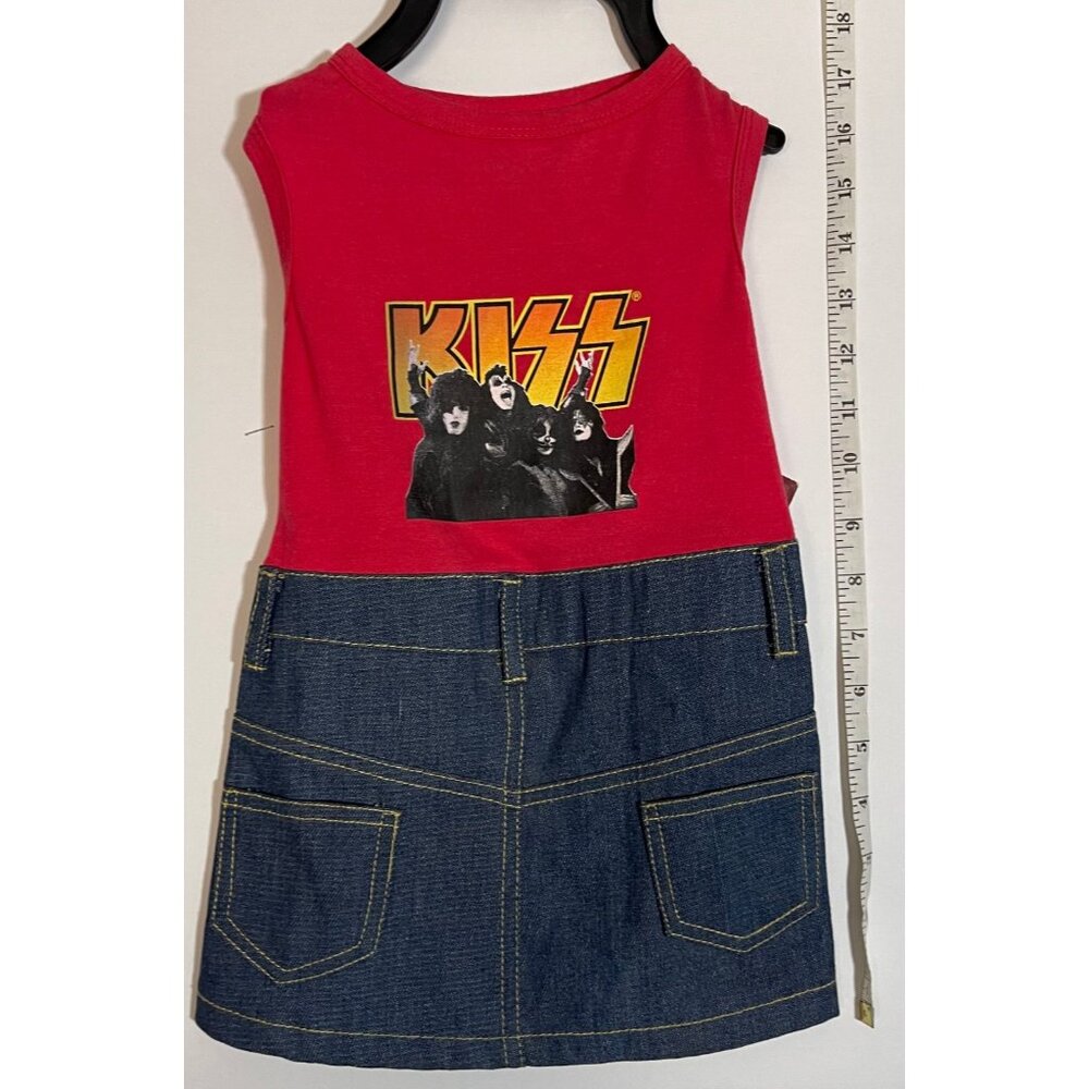 KISS BAND PET APPAREL  -  USA Logo  -  Size large  -  New with tags